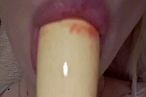 Elzakom sweet pussy with lingerie dildo play.