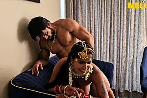 Wild Indian Bride's First Sex with Cunilingus and Armpit Fucking