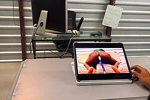 Student watches porn video in classroom.