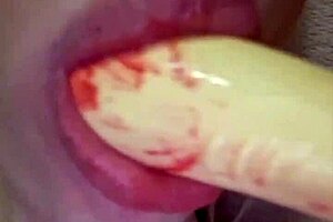 Elzakom sweet pussy with lingerie dildo play.