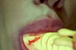 Elzakom sweet pussy with lingerie dildo play.