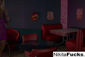 Russian Milf Nikita Stretches Pussy With Glass Toy