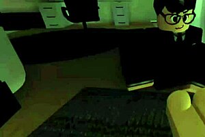 roblox girl feels scared and aroused by intruder fucking