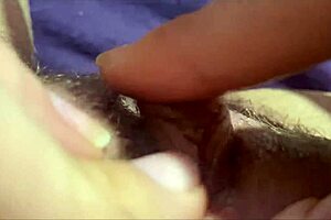huge clitoris rubbing and jerking orgasm