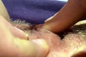 huge clitoris rubbing and jerking orgasm