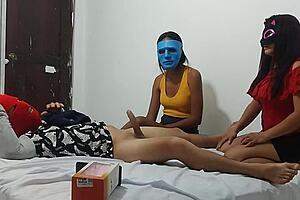 Girlfriend Teaches Best Friend Intense Blowjob Skills