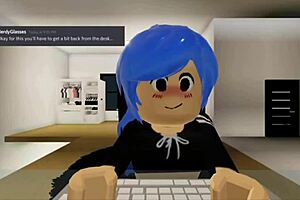 roblox girl feels scared and aroused by intruder fucking