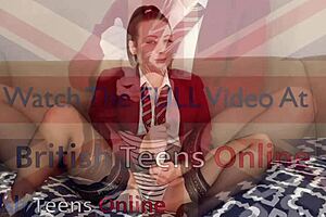 british 18 year old student humiliates you and your small dick with toys