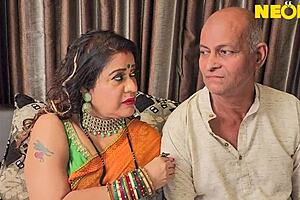 Chubby desi bahu gets intensely fucked by her old sasur ji