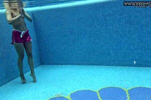 lady dee cute shy czech teen swimming