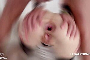 Sofia Star takes balls deep anal and swallows cum