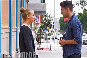 Watch us kiss passionately in public with our friends around.