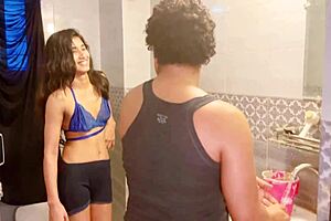 young 18+ couple sistya gets romantic and passionate, watch them fuck hard!