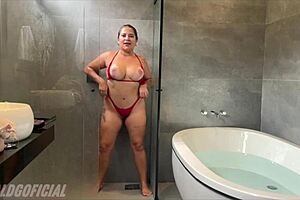 Beautiful Brazilian wife, betrayed, takes two men