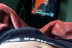 young colombian latina starts day with solo masturbation in bed