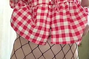 An innocent girl gets aroused by her panties