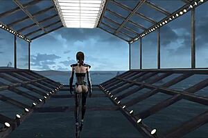 in the world of fallout 4, a fashion exhibition showcases unique outfits