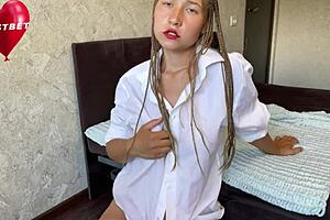 golden shower from russian student squirting orgasm