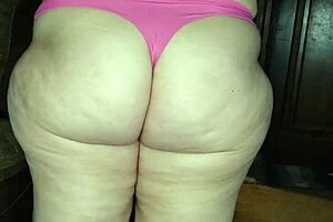 Moaning Milf Screams In Pink Thong Fuck