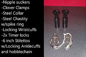 Sissy Prepares For Selfbondage With Buttplug And Dildo