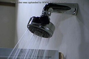 sexy blonde bathing in shower 😊