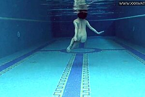 lady dee cute shy czech teen swimming