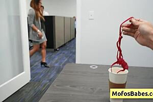 Horny office milf with nice big boobs gets naughty in her office - sasha pearl parker ambrose