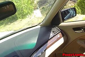 Leashed Skank Rough Pounded Doggystyle In Garage