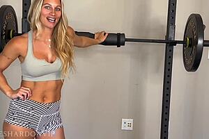 A girl is training with a personal trainer and cheats on her husband