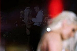 Glamorous blonde milf in lingerie fucks in missionary position