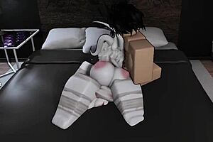 i breed a roblox demon slut in a condo with blowjob, doggystyle, and monster cock assfucking.