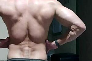 Homem Forte Sarado Dotado Se Escreva Em Meu Canal, Mature Athletic Bodybuilder In Homemade Assfucking Fun