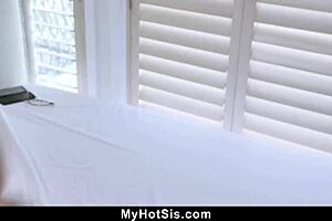 Stepsister screams as stepbro penetrates her deep in cowgirl POV