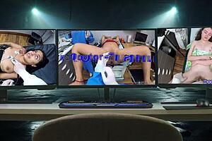 Dr Tampa LOCKS UP Alexa Chang in Wild Backstage Humiliation Scene. Screaming and Spreading in Latex Gloves!