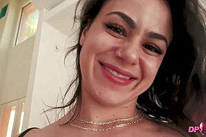 Hot babe Robbin Rose gets her holes railed in intense DP action