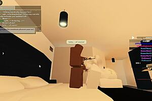 Black guys fuck their pretty young girls in a hardcore way on Roblox