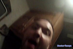 Dr Tampa LOCKS UP Alexa Chang in Wild Backstage Humiliation Scene. Screaming and Spreading in Latex Gloves!