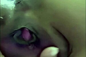 Asian Friend Performs Muff Diving on Wet Pussy During International Video Call Sex for Happy New Year 2025