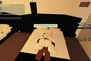 Black guys fuck their pretty young girls in a hardcore way on Roblox