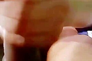 A mature slut's deep throat skills are amazing in lingerie