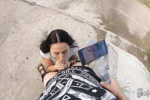 she asked me to film her blowjob skills