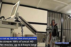 Dr Tampa LOCKS UP Alexa Chang in Wild Backstage Humiliation Scene. Screaming and Spreading in Latex Gloves!