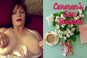 Hot granny Carmen Angel's masturbation scene