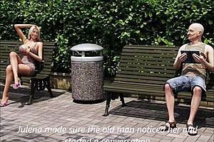 Monster Cock Cumshot In The Park After Bent-Over Blowjob!