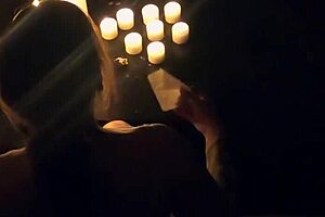 pyro slut roleplays fire sex in shower with blonde teen