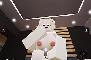 fox girl pounded roughly in doggystyle game