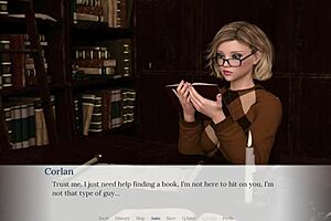 emma plays in library with blowjob and creampie