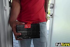 milf lilly james receives anal package delivery