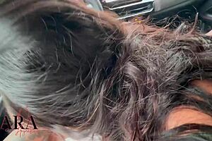 Got a wild blowjob from my curvy Latina ex in the car.
