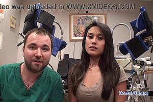 Dr Tampa LOCKS UP Alexa Chang in Wild Backstage Humiliation Scene. Screaming and Spreading in Latex Gloves!